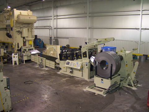 48" X .280 X 40,000/# Conventional Press Feed Line 100 FPM